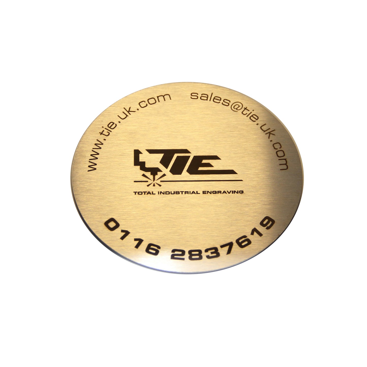 Laser Engraved Stainless Steel Coaster