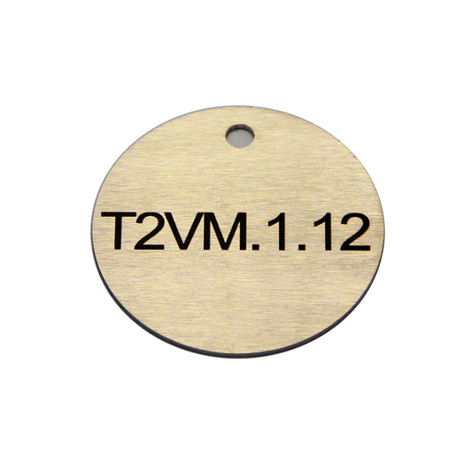 Laser Engraved 40mm Stainless Steel Valve Disc