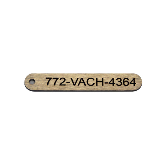 Laser Engraved Stainless Steel Valve Tag