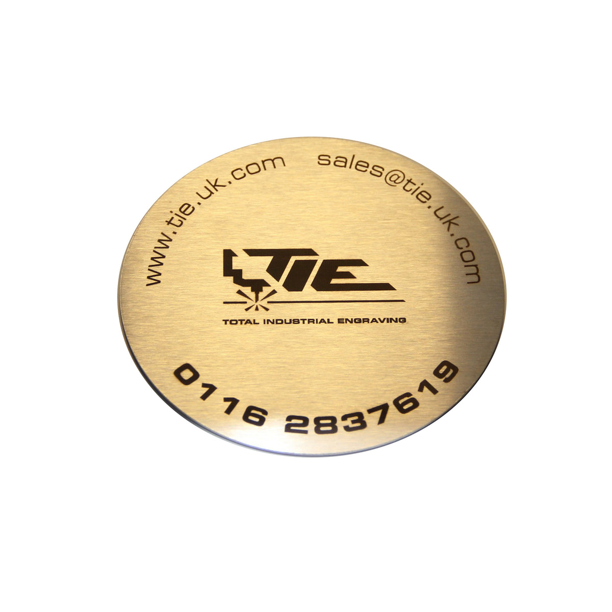 Laser Engraved Stainless Steel Coaster